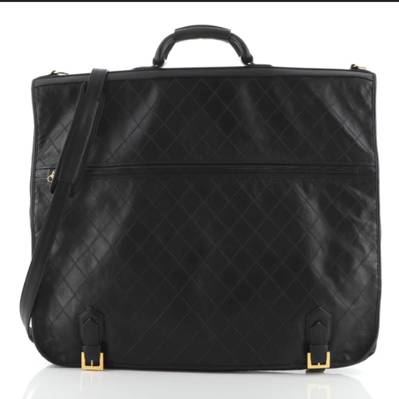 $10K CHANEL LEATHER TRAVEL GARMENT - RARE COLLECTOR VINTAGE - Picture 15 of 16